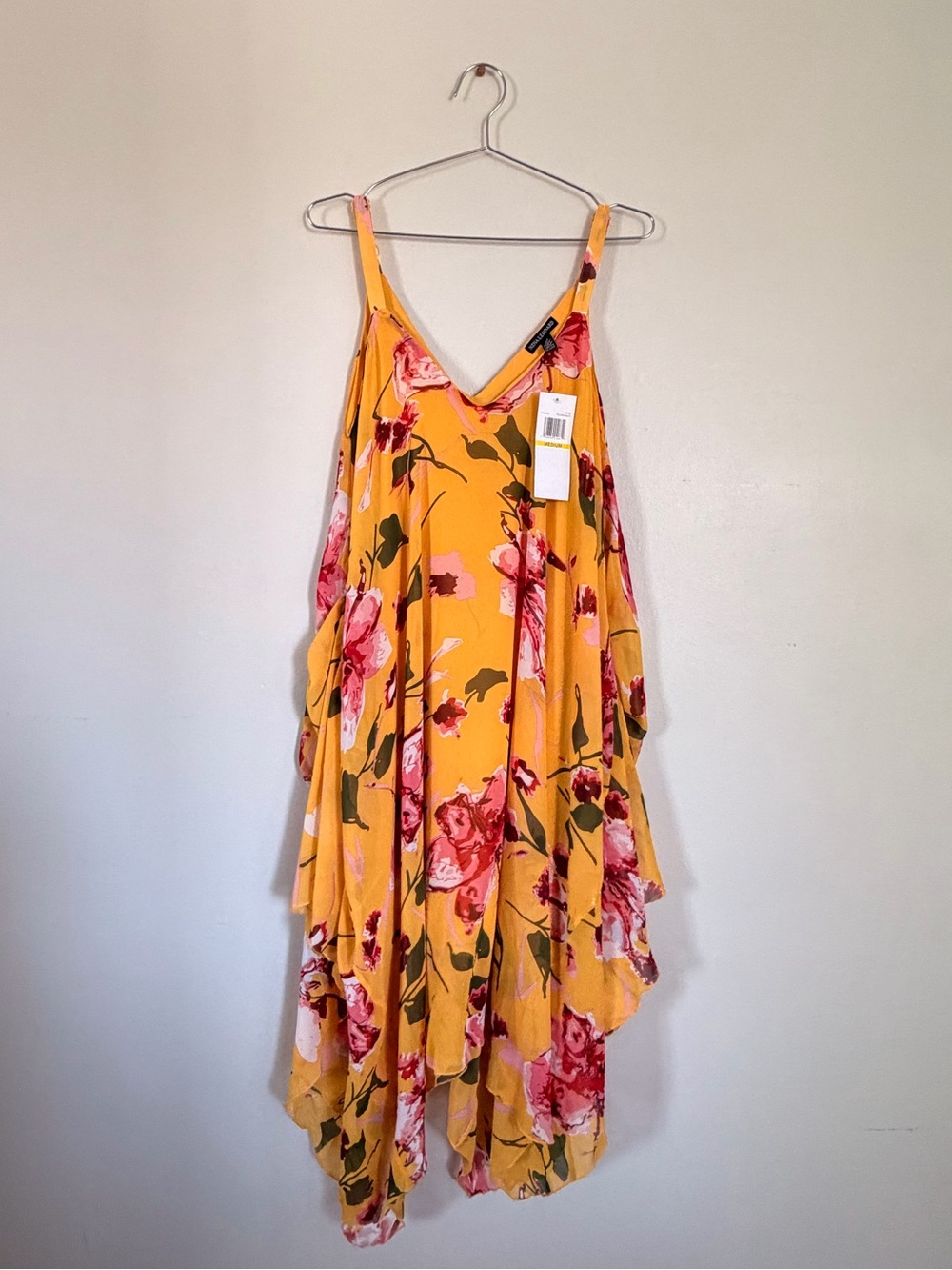 NWT Nina Leonard Sharkbite Hem Dress